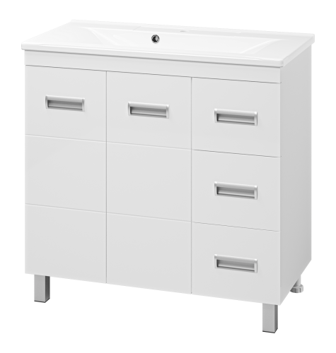 Тумба под раковину Misty Селена П-Сел01090-01Пр3Я 90х40 напольная цвет белый