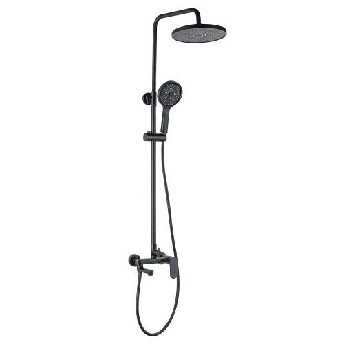 Душевая стойка Azario ARIZONA AZ-20BR настенная цвет черный