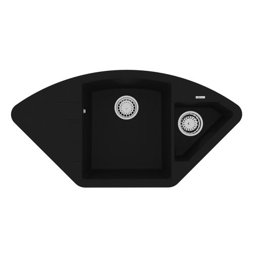 Кухонная мойка LeMark Irkana 980 9910043 100х50 цвет черный поверхность матовая