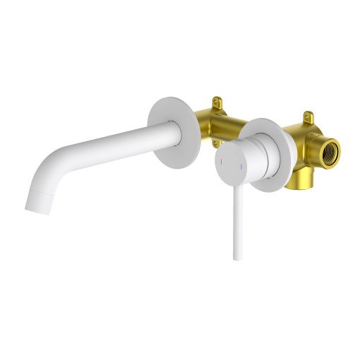 Смеситель для раковины Timo Saona 2372/16SM встраиваемый в стену белый