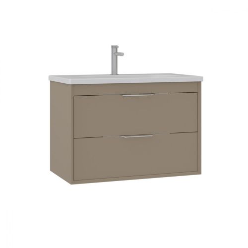 Тумба с раковиной Orka Clay 5004384 80х50 подвесная цвет бежевый