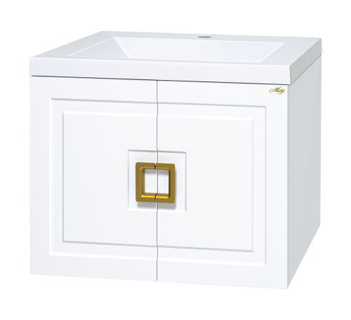 Тумба под раковину Misty Галвер Пр-Гал06060-0011По 60х50 подвесная цвет белый