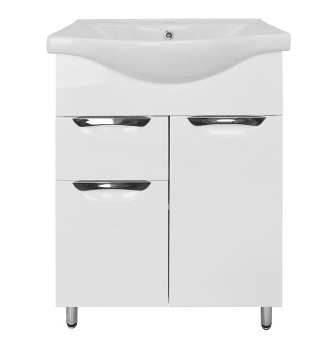 Тумба с раковиной Loranto Стиль CS00070392 60х50 напольная цвет белый