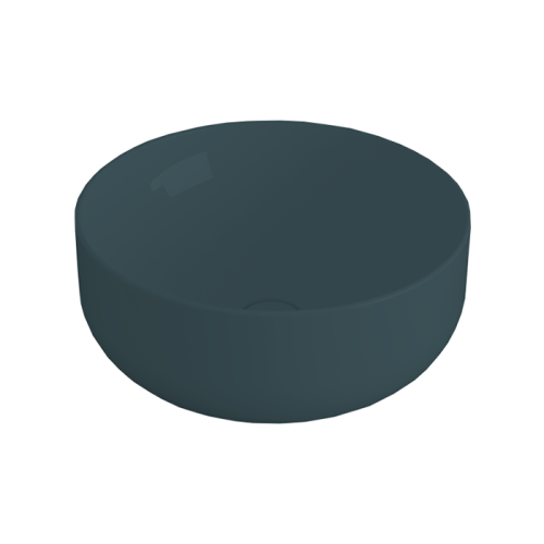 Раковина керамическая Simas Balloon BA01 navy matt 50 см накладная цвет синий без отверстий под смеситель