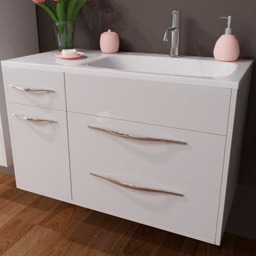 Тумба с раковиной Эстет Barcelona ФР-00003596 90х40 подвесная цвет белый