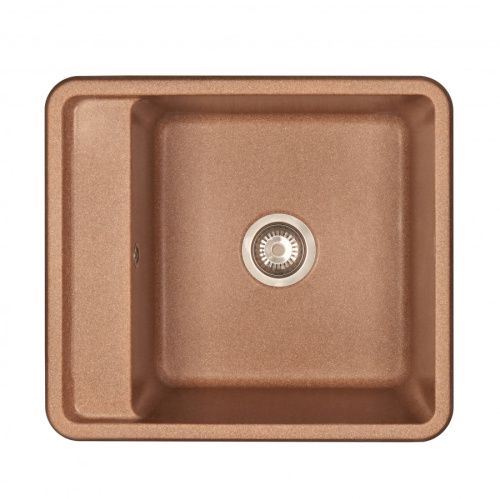 Кухонная мойка Aquaton Беллис 1A724932BS270 55х50 цвет коричневый поверхность матовая