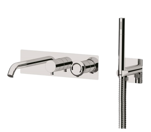 Смеситель для ванны Remer Element ET53D2 встраиваемый в стену хром