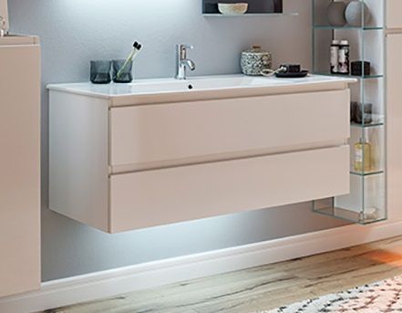 Тумба под раковину Marlin 3290fair GWKHSA9(286/286) 100х50 подвесная цвет белый - фото 2