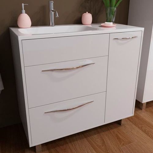 Тумба с раковиной Эстет Barcelona ФР-00003597 90х40 напольная цвет белый