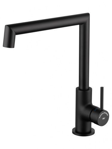 Смеситель для кухни Wonzon & Woghand WW-L1005-MB на мойку черный