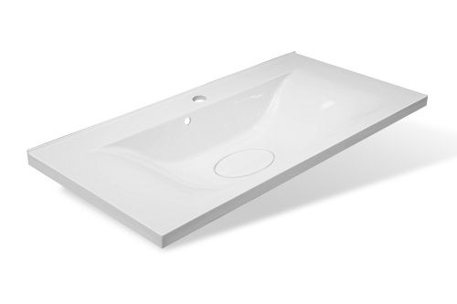 Раковина из искусственного камня Эстет Бали ФР-00014913 90х50 накладная цвет белый 1 отверстие под смеситель