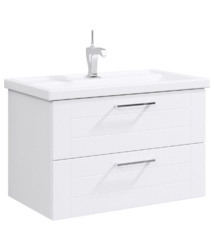 Тумба под раковину Aqwella Y MAN01082 80х50 подвесная цвет белый