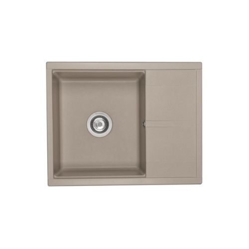 Кухонная мойка Aquaton Делия 1A718632DE250 65х50 цвет серый поверхность матовая