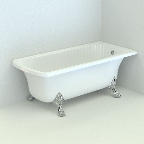 Ванна из искусственного камня Migliore OLIVIA ANG 25501 175х80 отдельностоящая прямоугольная с ножками