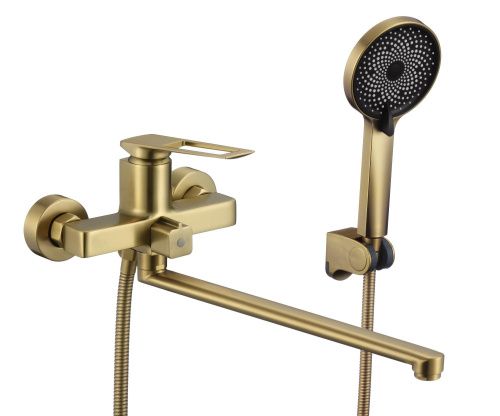 Смеситель для ванны и душа Savol S-009024C настенный золото