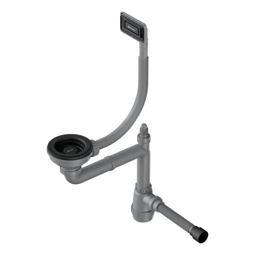 Сифон для кухонной мойки Omoikiri WK-1-UN 4956834 серый