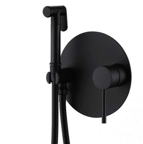 Гигиенический душ со смесителем Abber Emotion AF8826B черный
