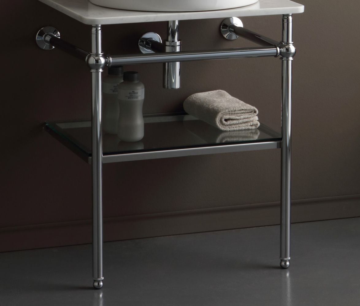 Консоль под раковину Stil Haus Marte 1051(08) 60х50 напольная цвет хром