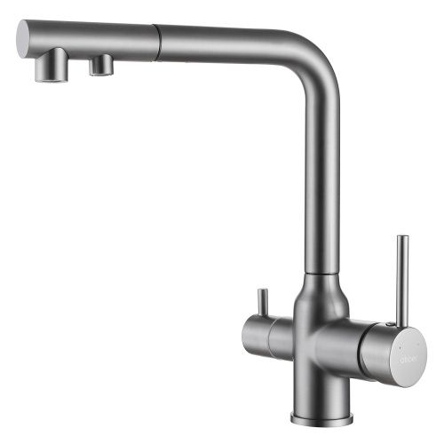 Смеситель для кухни Abber Emotion AF8814NG на мойку никель