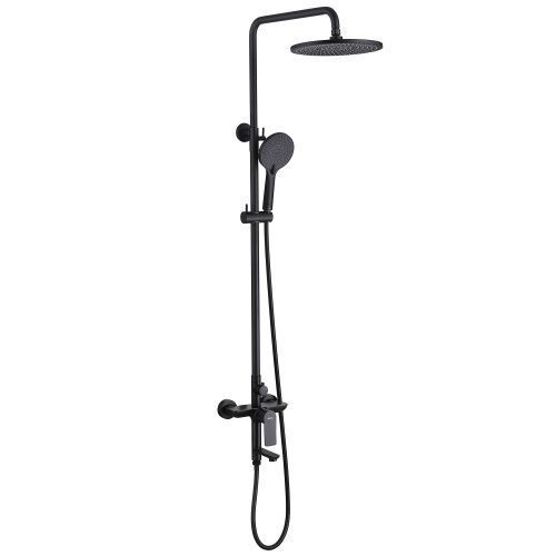 Душевая стойка Abber AF8016NB настенная цвет черный