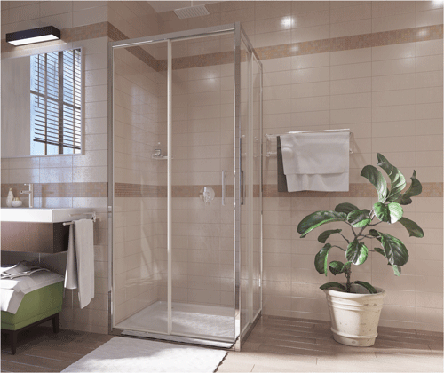 Душевой уголок Wasserkraft Main 41S 41S03M 90х90 стекло матовое профиль хром без поддона - фото 4