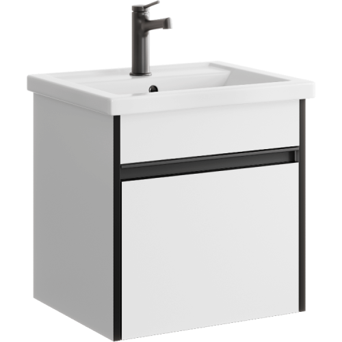 Тумба под раковину Aqwella Y URB0105W 50х40 подвесная цвет белый