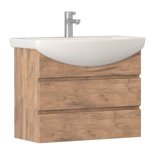 Тумба под раковину Vigo Wing tp.WIN.BAL.70.2Y дуб золотой 70х30 подвесная цвет коричневый