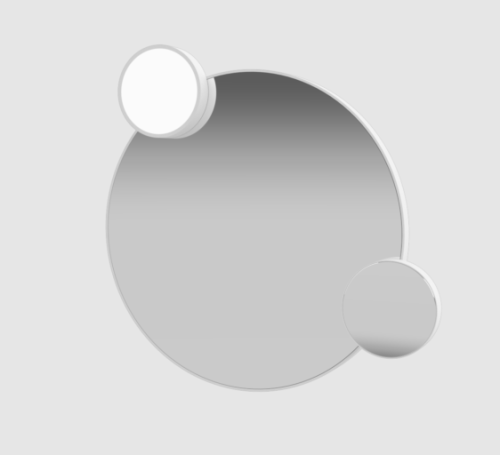 Зеркало с подсветкой Alice Lunaris MSP70LUB 70х70