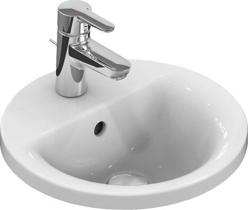 Раковина керамическая Ideal Standard CONNECT E504101 40х40 встраиваемая цвет белый 1 отверстие под смеситель