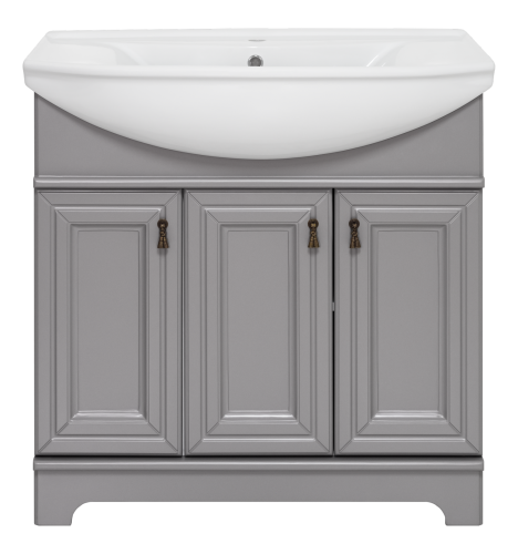 Тумба под раковину Misty Лувр П-Лвр01085-502 80х40 напольная цвет серый