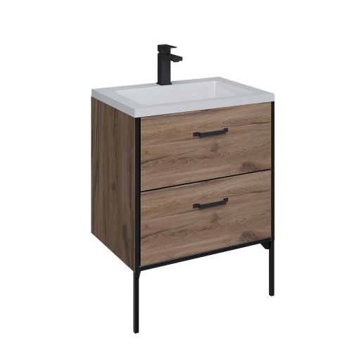 Тумба под раковину Grossman Неро 107004 70х40 напольная цвет коричневый