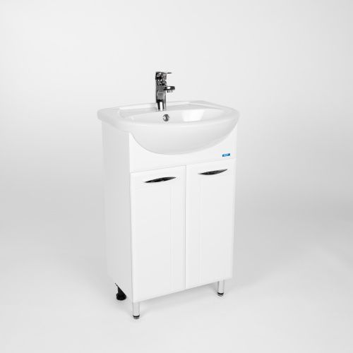 Тумба под раковину Viant Прага VPRA55ER-T2ST 50х30 напольная цвет белый