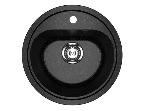 Кухонная мойка Ulgran Classic U-700-308 45х45 цвет черный