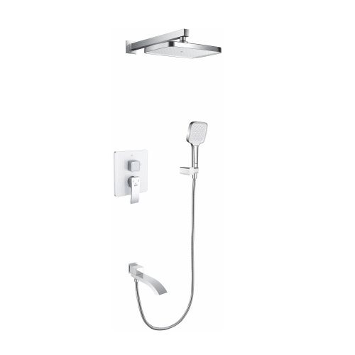 Душевая система Rose R1535F встраиваемая в стену цвет белый