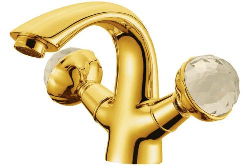 Смеситель Boheme Imperiale Presente 331 на раковину золото