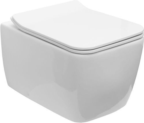 Чаша унитаза подвесная Allen Brau Liberty 4.33007.20 цвет белый без сиденья безободковая каскадный смыв