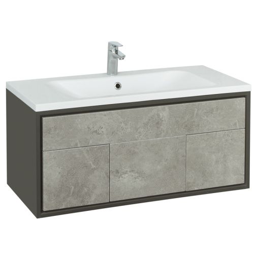 Тумба под раковину Aquaton Уэльс 1A267601WA6A0 100х40 подвесная цвет серый