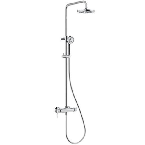 Душевая стойка Kludi LOGO DUAL SHOWER SYSTEM 6808505-00 настенная цвет хром с термостатом