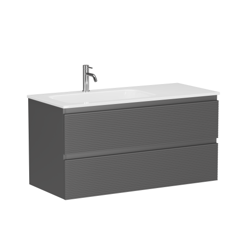 Тумба под раковину Sancos FOLK FL100LGS 100х40 подвесная цвет серый