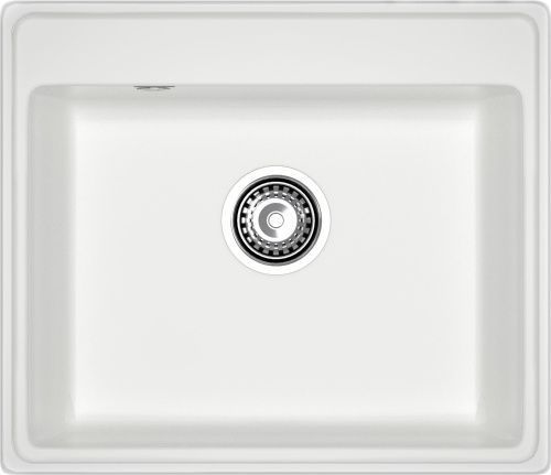 Кухонная мойка Granfest Vertex V-580 иней 60х50 цвет белый поверхность матовая