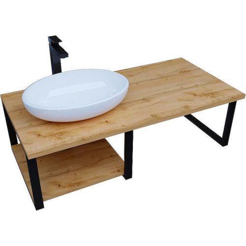 Столешница 1MarKa Grunge Loft Ц0000004100 120х60 накладная цвет коричневый