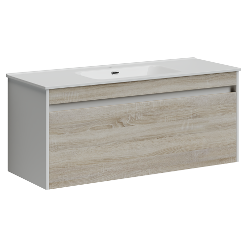 Тумба под раковину Sancos Smart SM120-1E 120х50 подвесная цвет коричневый