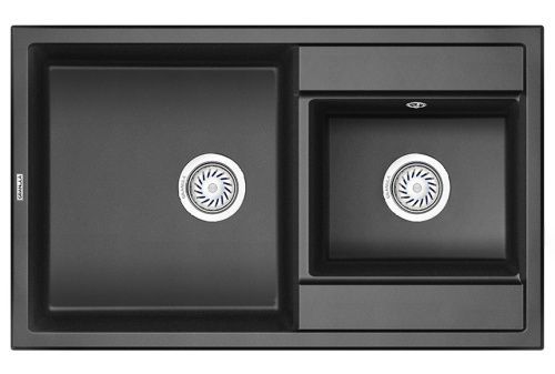 Кухонная мойка Granula 8201, ЧЁРНЫЙ 80х50 цвет черный поверхность матовая