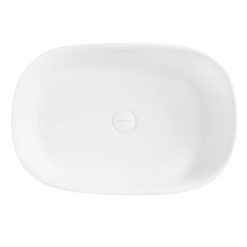 Раковина из искусственного камня MonteBianco Conca 540 12020 50х40 накладная цвет белый без отверстий под смеситель