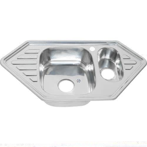 Кухонная мойка Melana 222 C t (*7) 95х50 цвет хром поверхность полированная