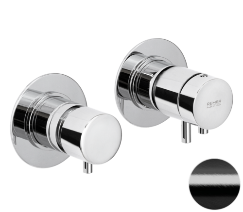 Смеситель для душа Remer X Style XT96D3CFP встраиваемый в стену черный с термостатом