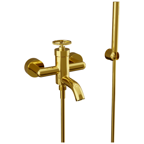 Смеситель для ванны Remer Chrono CH02DO настенный золото