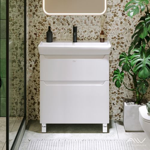 Тумба с раковиной Alavann Lana ALV0978000 70х50 напольная цвет белый
