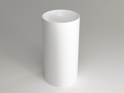 Раковина из искусственного камня Plumberia Selection Misha MISHA SOFT BO 40х40 напольная цвет белый