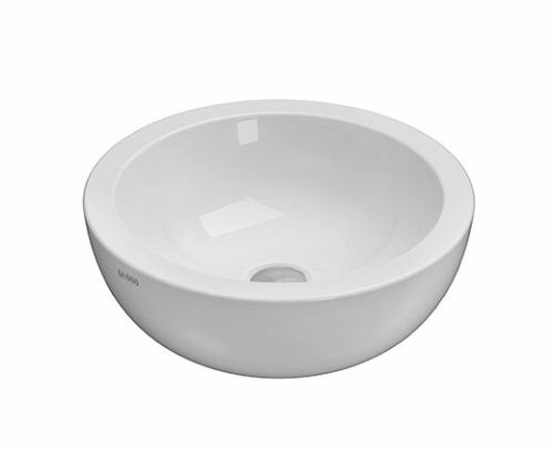 Раковина керамическая Globo FORTY3 SC042BI 40х40 накладная цвет белый без отверстий под смеситель